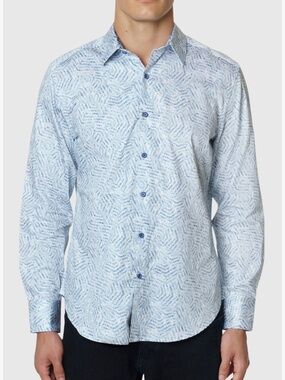 Robert Graham Paisley Print Cotton Button-Up Shirt NWOT